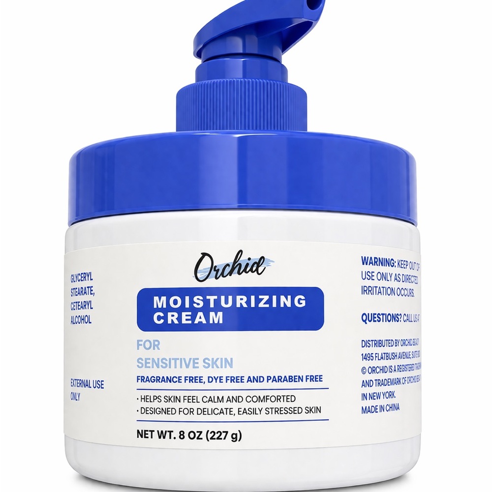 Orchid Moisturizing Cream for Sensitive Skin 8 oz New Fragrance Free